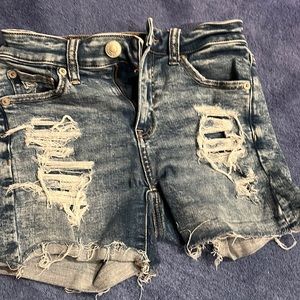 American eagle jean shorts size 0. Worn